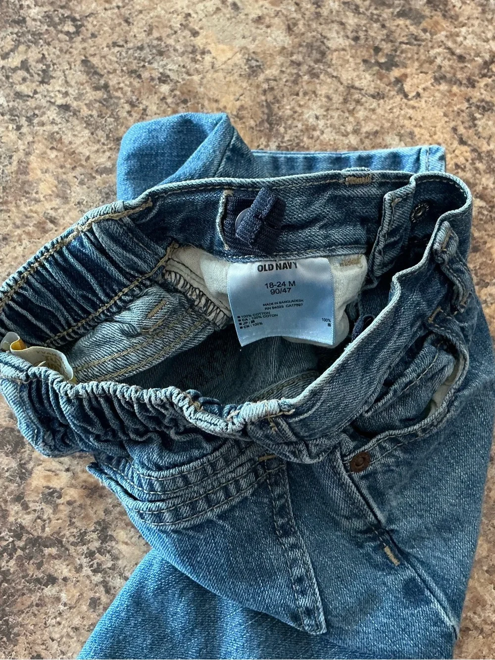 Old Navy 18-24M Boot Cut Distressed Denim Jeans Classic Casual Fall